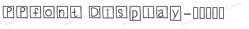 PPfont Display字体转换